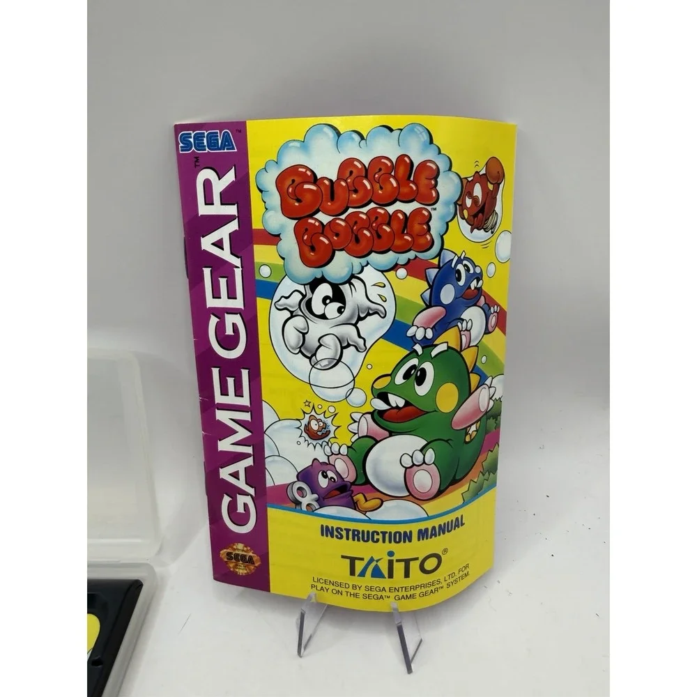 Bubble Bobble - Game Gear - Game and Manual Fast Shipping Clean